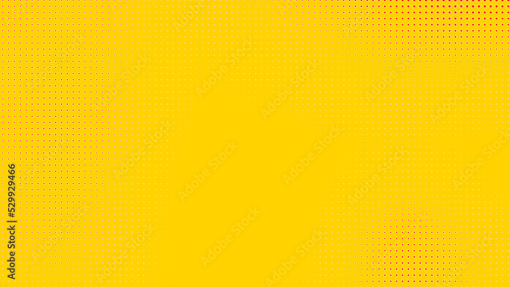 Poster dots halftone orange yellow color pattern gradient texture with technology digital background. dots 