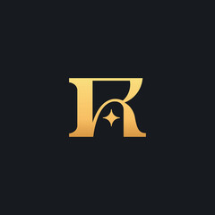 Initial R Monogram Logo Template. Initial Based Letter Icon Logo