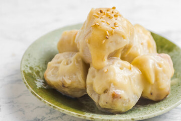 里芋の白味噌和え