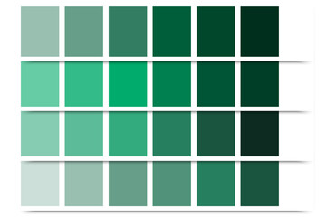 green palette. Colorful bright neon template. Vector illustration. Stock image.