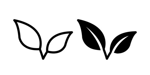 Leaf icon template design