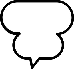 speech bubbles on transparent background . chat box or chat vector square and doodle message or communication icon Cloud speaking for comics and minimal message dialog