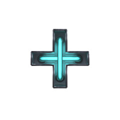 Obraz premium Neon 3D Alphabet