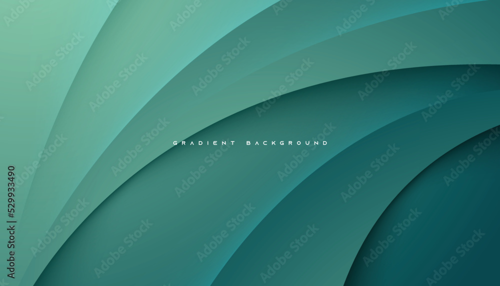 Canvas Prints green tosca abstract gradient background