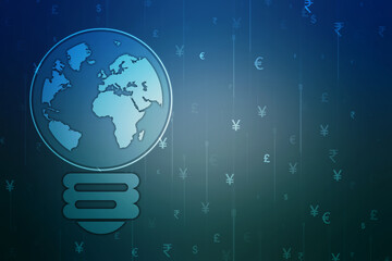 Money transfer. Global Currency. Stock Exchange, Financial Background,Stock market concept