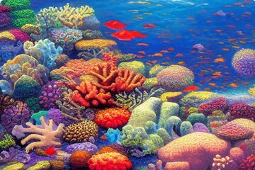 Coral Reef Full of Color