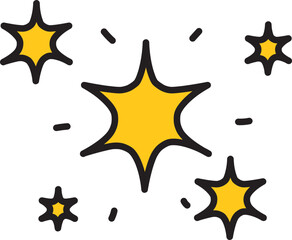 Obraz premium constellation doodle icon