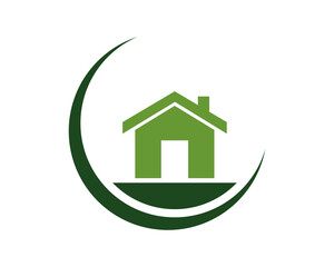 Half round with home shape inside