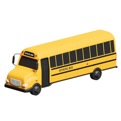 school bus 3d illustration