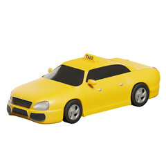 taxi 3d illustration