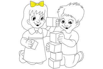coloring page, coloring book,  illustration, coloring page, line art , children book 
