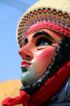party in chiapa de corzo with colorful costumes