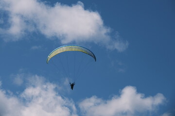 paraglider in the sky