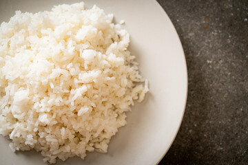 cooked rice on plate