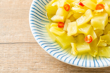 spicy salad pickle cabbage or celery with sesame oil