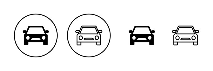 Car icon vector. car sign and symbol. small sedan
