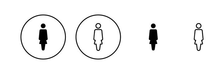 Female icon vector. woman sign and symbol