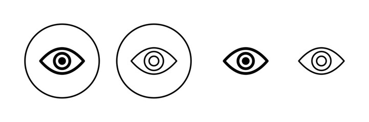 Eye icon vector. Eye sign and symbol. Look and Vision icon.