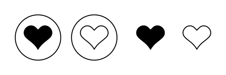 Love icon vector. Heart sign and symbol. Like icon vector.