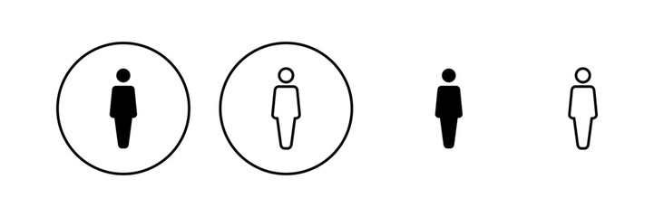 Man icon vector. male sign and symbol. human symbol