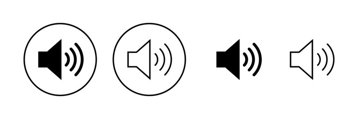 Speaker icon vector. volume sign and symbol. loudspeaker icon. sound symbol