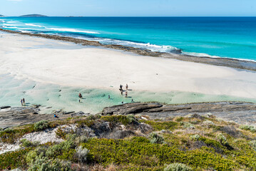 11 mile beach in Esperance is beautiful with blue water, great waves and white beach.
