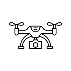 drone icon. Simple element illustration. drone concept symbol design on white background.