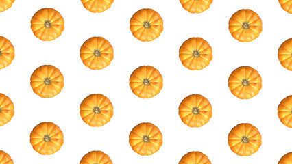 Pumpkin pattern background isolated. Thanksgiving pattern. Autumn wallpaper. Fall background. Pumpkin harvest. High quality 3D Rendering render