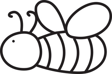 Honey Bee Doodle Icon