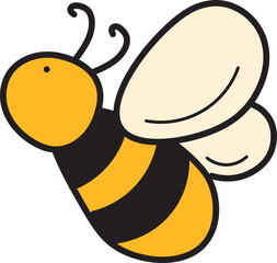 Honey Bee Doodle Icon
