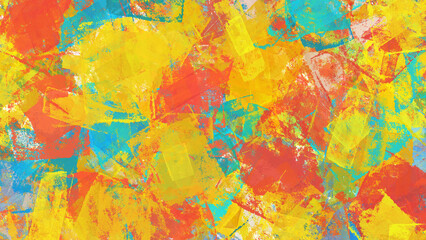 カラフルなラフなペイント。抽象背景素材。