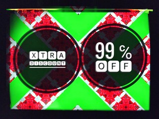 red and green marketing banner