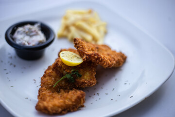 Crispy Finger Fish and Chips