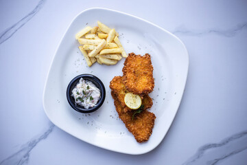 Crispy Finger Fish and Chips