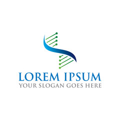 dna logo , pharmacy logo vector