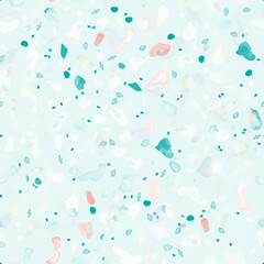 Terrazzo Texture Vector. Flooring Seamless Pattern