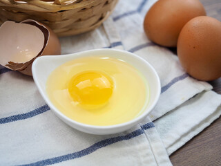 신선한 갈색계란, 음식, 요리재료 