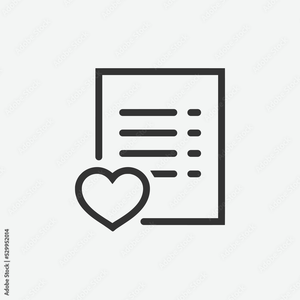 Poster wishlist icon. wish list icon vector symbol sign. wishlist vector illustration on isolated backgroun