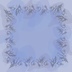 Beautiful gray-lilac frame for photo.3d.