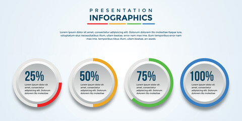 editable presentation infographic template eps file