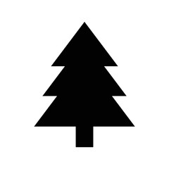 Obraz premium christmas tree icon vector design in white background