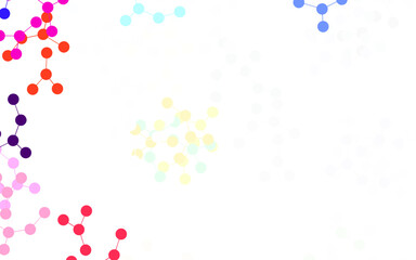 Light Multicolor vector texture with artificial intelligence concept.