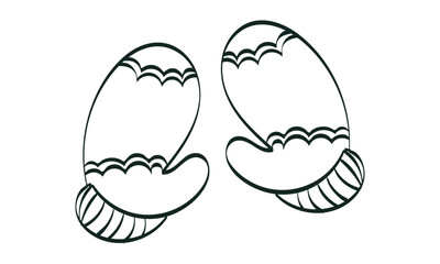 Hygge sticker in flat design. Comfortable hygge doodle illustration.