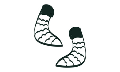 Hygge sticker in flat design. Comfortable hygge doodle illustration.