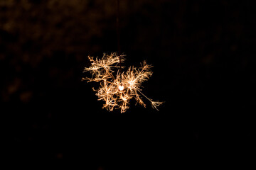 綺麗な火花を散らす線香花火