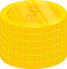 Indonesian flag hand drawn.indonesian rupiah hand drawn