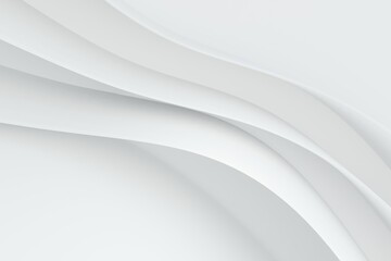 Abstract white Architecture Background. 3d render. Modern Geometric Wallpaper. Futuristic Technology Design