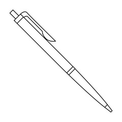 pen line vector illustration