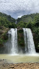 Obraz premium Geopark ciletuh waterfall