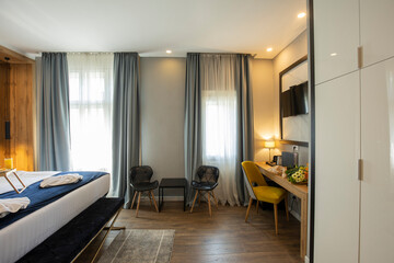 Interior of a modern hotel apartment